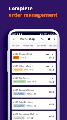 Toret WooCommerce Manager android App screenshot 1